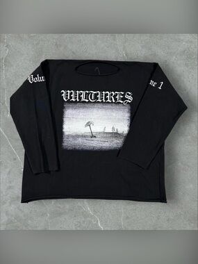 Kanye Vultures Black long sleeve